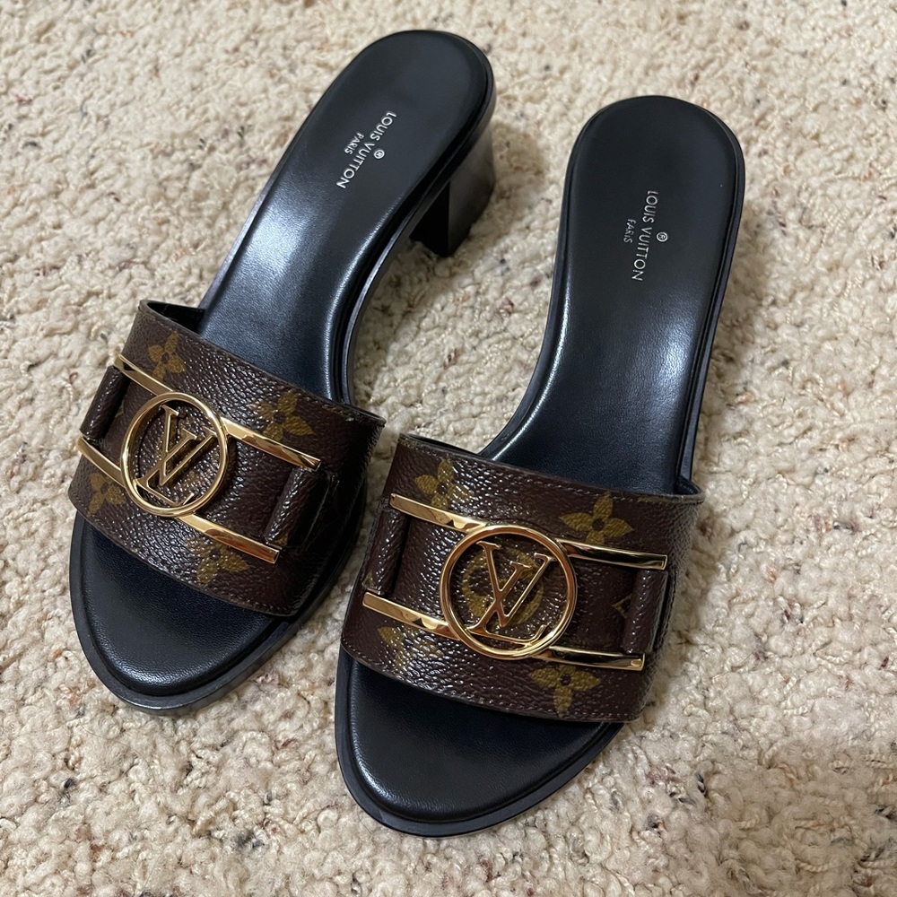 Louis Vuitton lock it mule